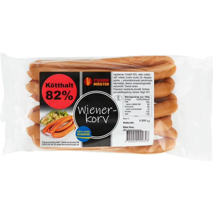 Wienerkorv 500g Charkmäster