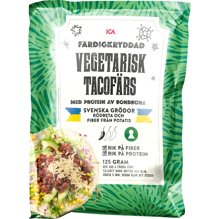 Vegetarisk tacofärs 125g ICA