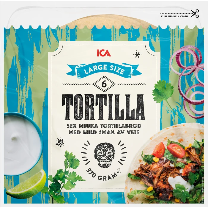 Soft tortillas Large 6-p 370g ICA