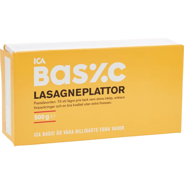 Lasagneplattor 500g ICA Basic