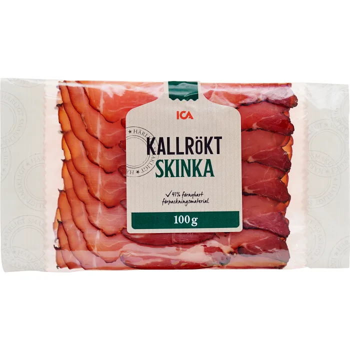Skinka Kallrökt 100g ICA | Handla mat online från din lokala ICA-butik