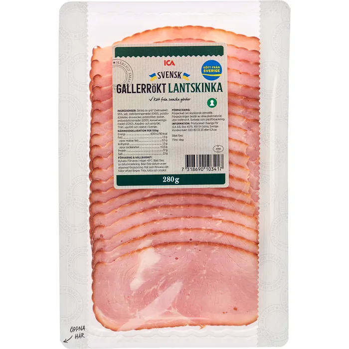 Lantskinka Gallerrökt 280g ICA