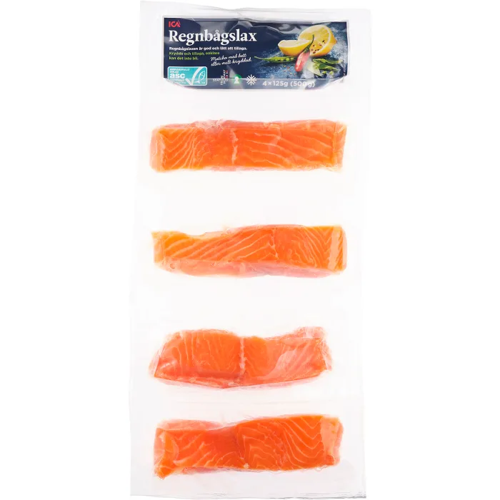 Regnbågslax Filé 500g ICA