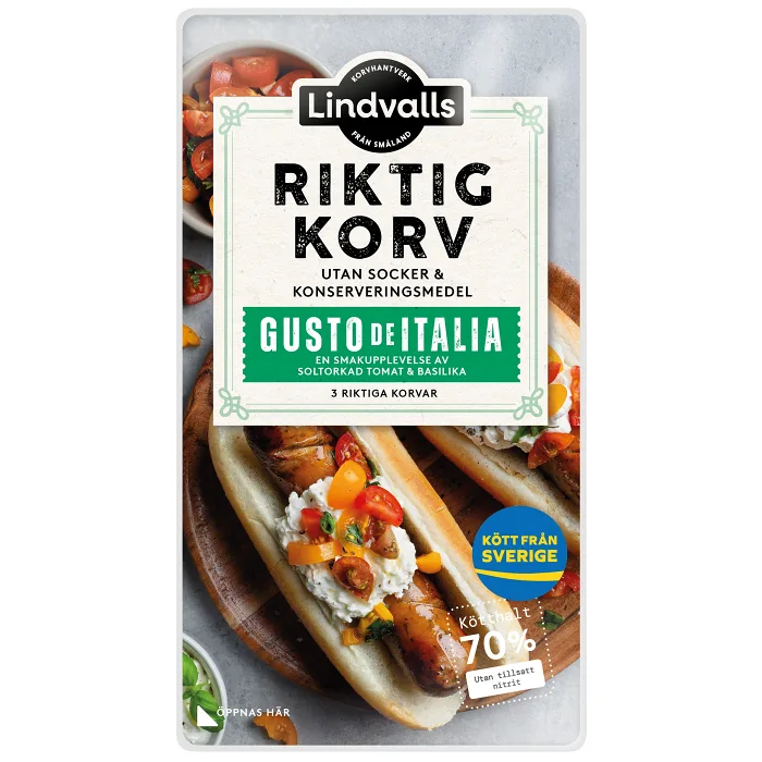 Kryddkorv Gusto de Italia 70% Kötthalt 270g Lindvalls