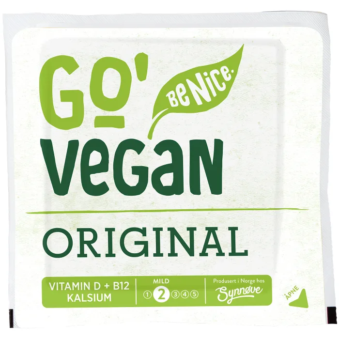 Ost vegansk original bit 400g Go Vegan