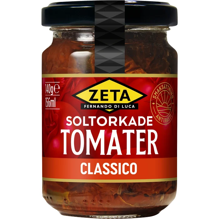 Soltorkade tomater Classico 140g Zeta