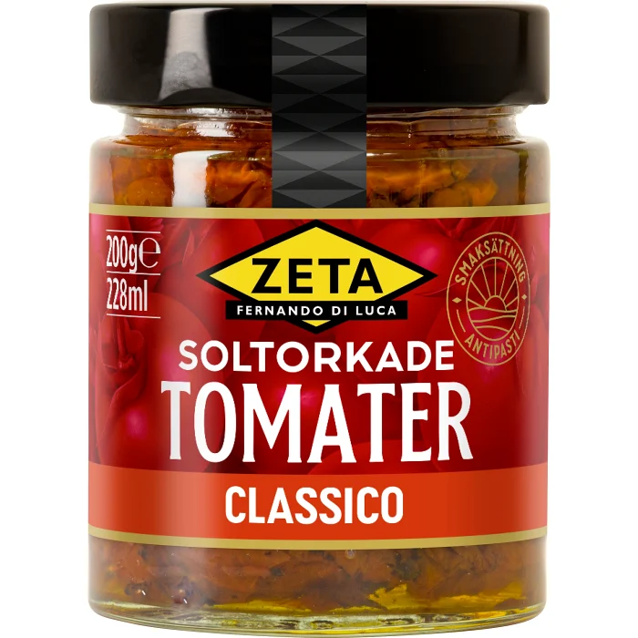 Soltorkade tomater 200g Zeta