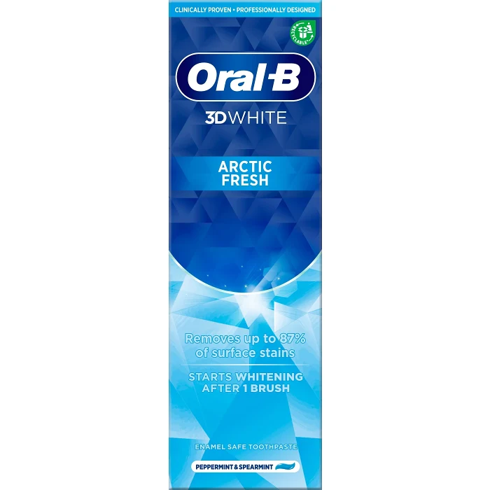 Tandkräm 3DW Arctic fresh 75ml Oral-B