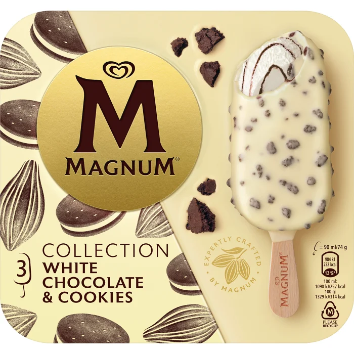 White Choco & Cookies 3-p Magnum