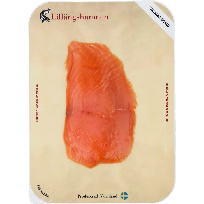 Lax Kallrökt Skivad 100g Lillängshamnens Fiskrökeri