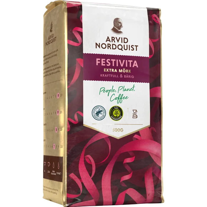 Kaffe Festivita Extra mörk 500g Arvid Nordquist Classic