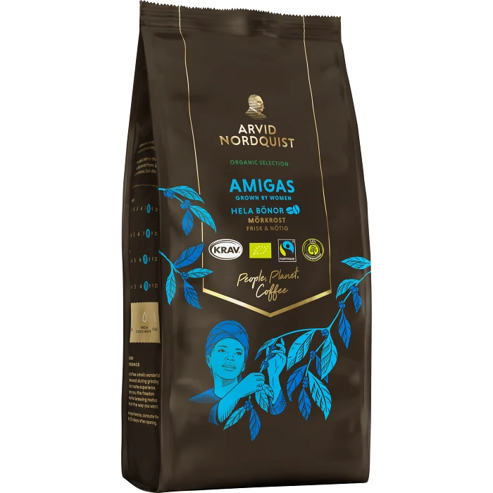 Kaffe Amigas Extra mörk Hela bönor 450g KRAV Arvid Nordquist Selection