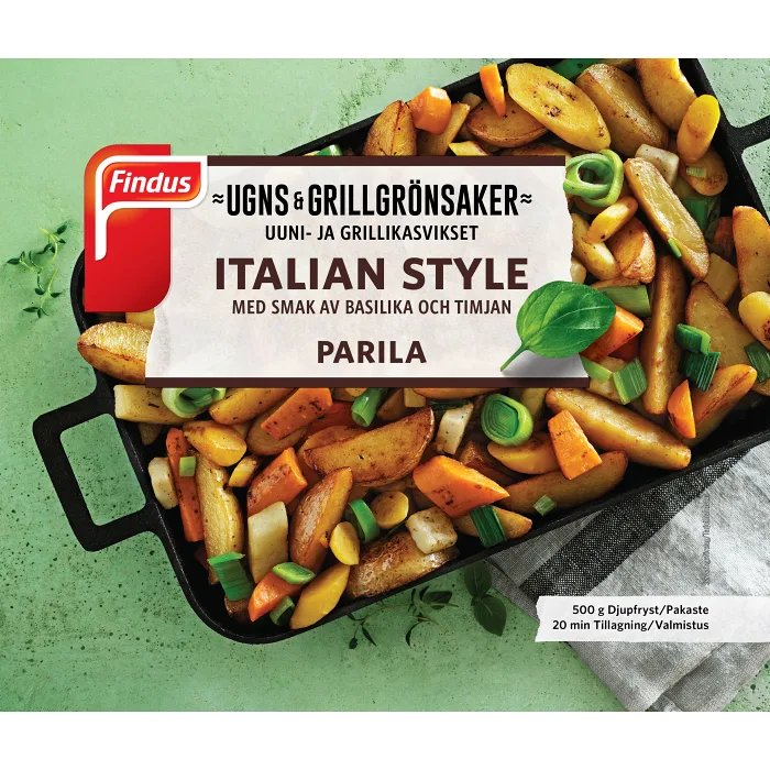Ugns-& Grillgrönsaker Italian style 500g Findus