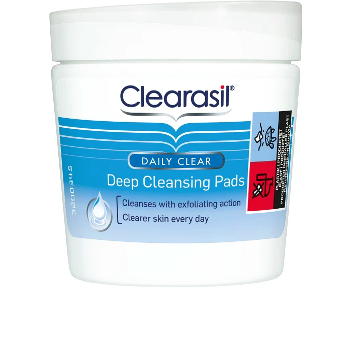 Bomullspads Deep cleansing 65-p Clearasil