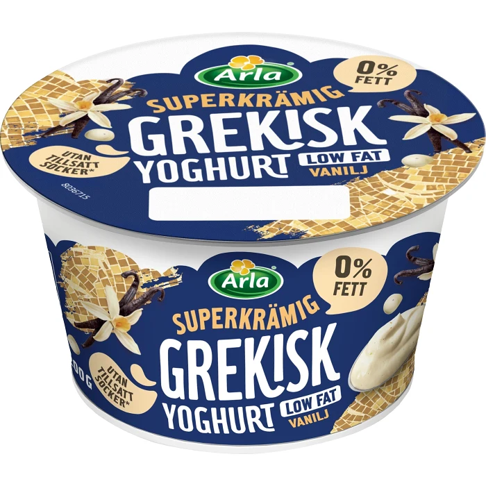 Grekisk Yoghurt Vanilj 0,2% 200g Arla®