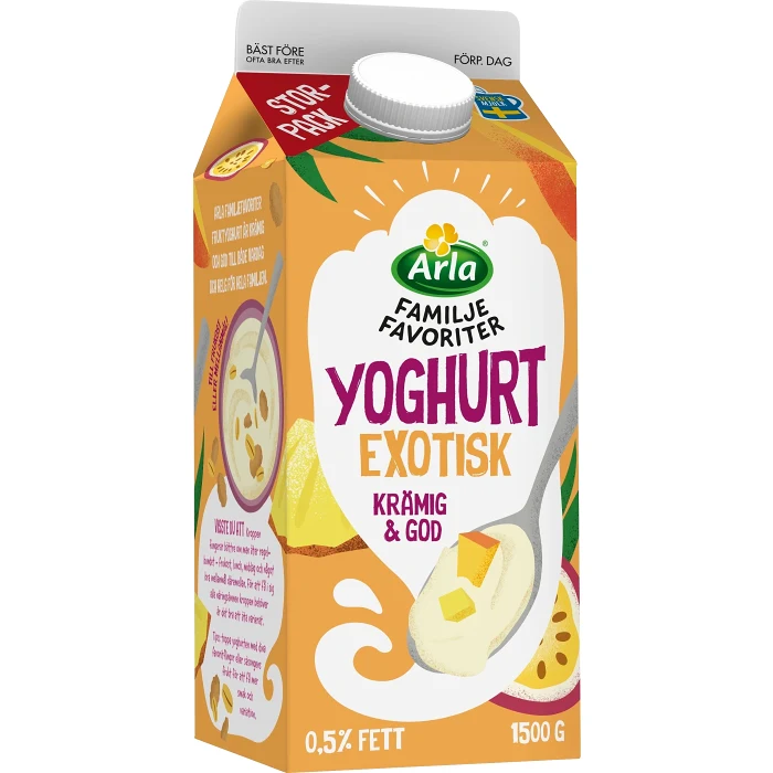 Fruktyoghurt Exotisk Familjefavoriter 1500g Arla