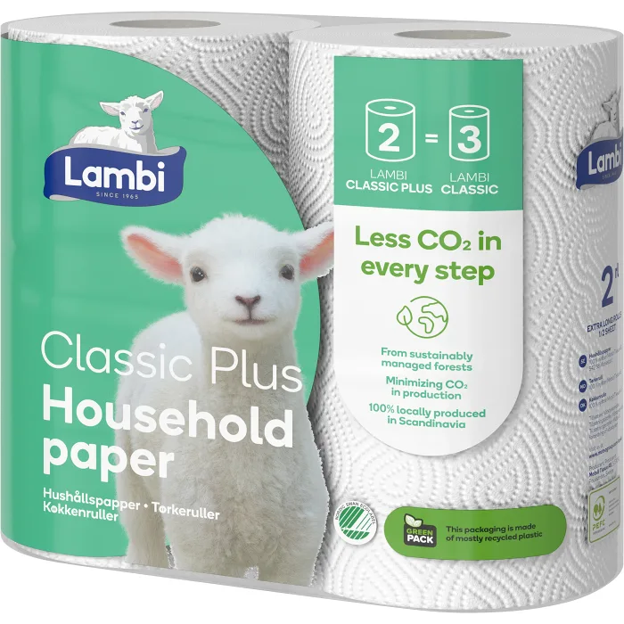 Hushållspapper Extra Long 2-p Lambi