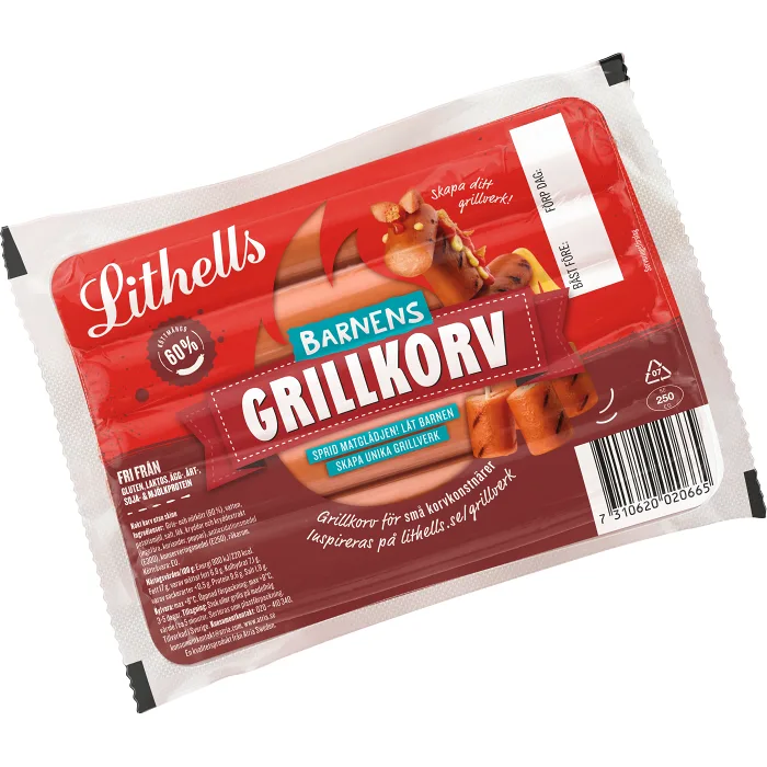 Grillkorv 10-p 400g Lithells