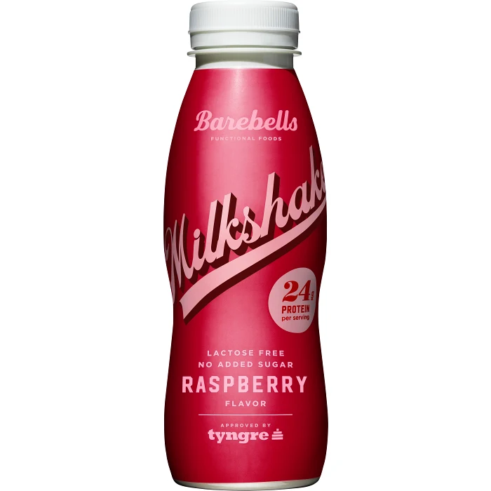 Proteinmilkshake Hallon Laktosfri 330ml Barebells