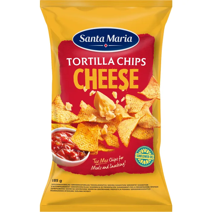 Tortilla Chips Cheese 185g Santa Maria