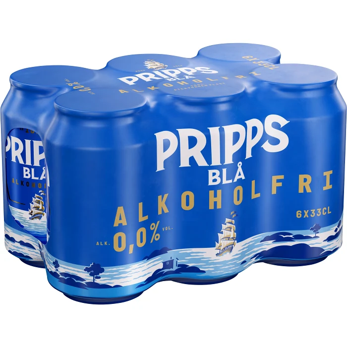Öl Alkoholfri 33cl 6-p Pripps Blå