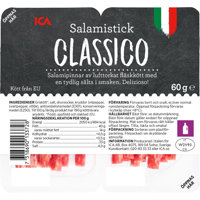 Salamisticks Classic 60g ICA