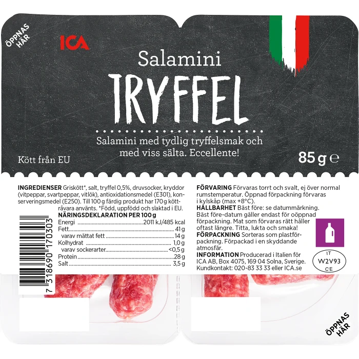 Salamini Tryffel 85g ICA