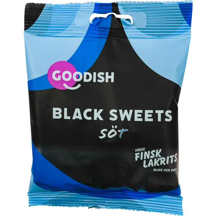 Godis Sötlakrits Black Sweets 100g GOODISH