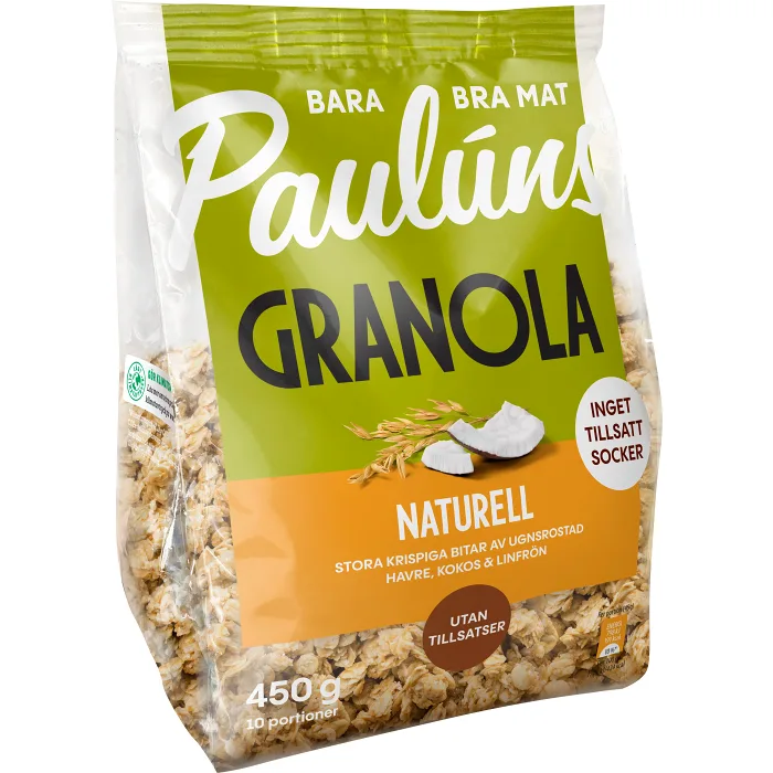 Granola Naturell 450g Pauluns