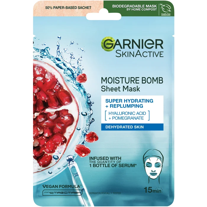 Ansiktsmask Moisture Bomb Sheet Mask 1-p Garnier