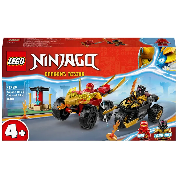 LEGO Ninjago Kais och Ras bil och motorcykelstrid 71789