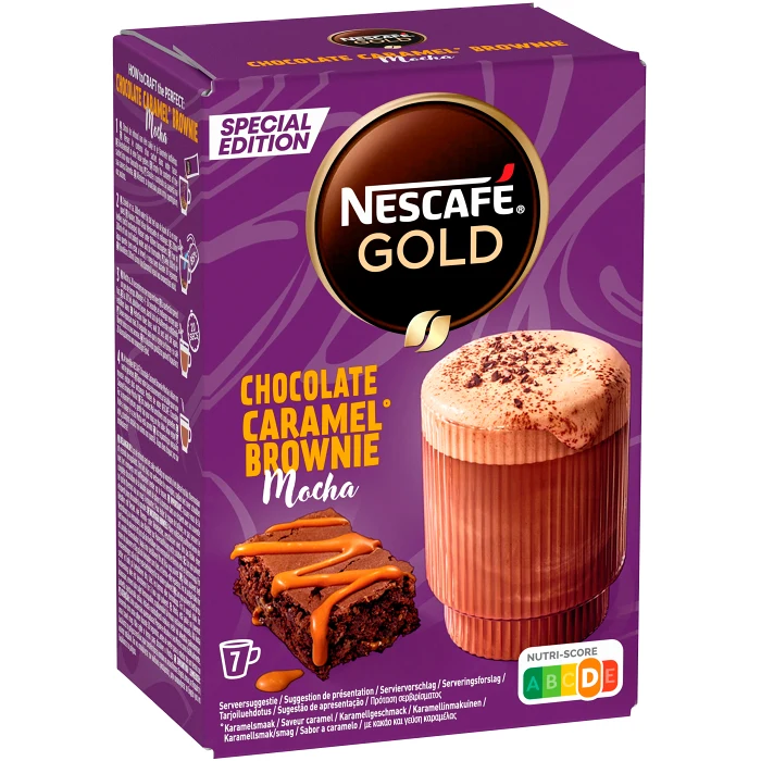 Gold Chocolate Brownie Caramel Mocha 7p Nescafé
