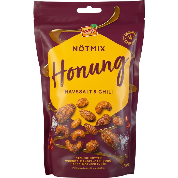 Nötmix Honung Chili 150g Exotic Snacks