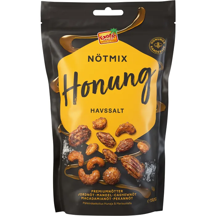 Nötmix Honung & Havssalt 150g Exotic Snacks