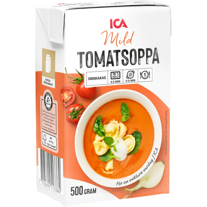 Tomatsoppa Mild 500g ICA
