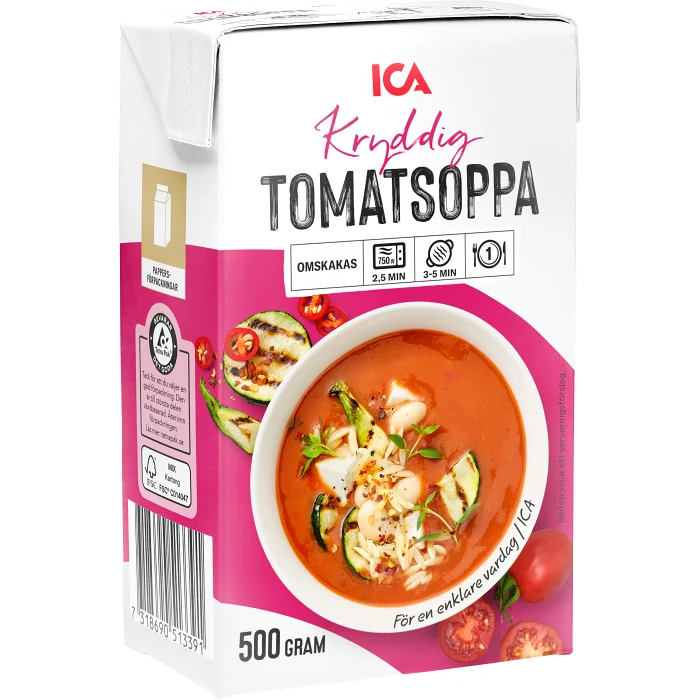 Tomatsoppa Kryddig 500g ICA