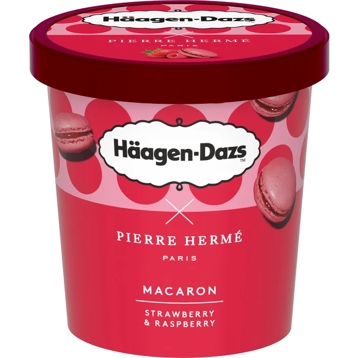 Macaron Strawberry & Raspberry 420ml Häagen Dazs