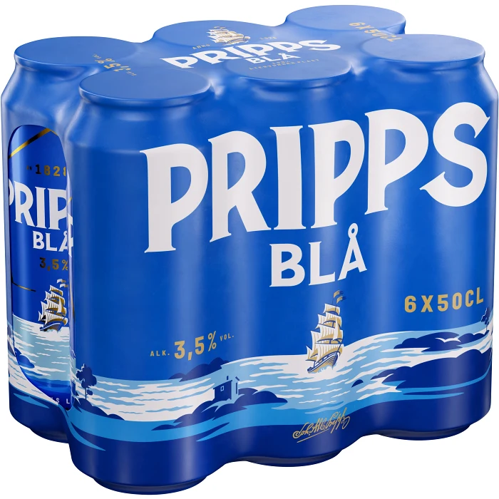 Öl 3,5% 50cl 6-p Pripps Blå