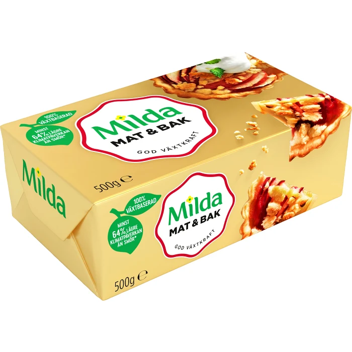 Margarin Mat & Bak växtbaserat 500g Milda