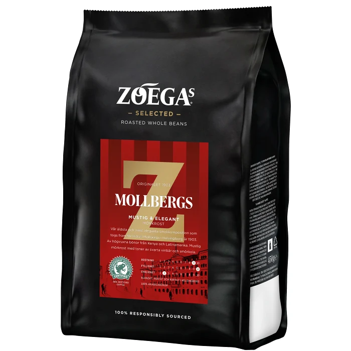 Kaffebönor Mollbergs blandning 450g Zoegas