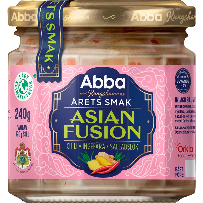 Sill Asian fusion chili ingefära salladslök 240g Abba