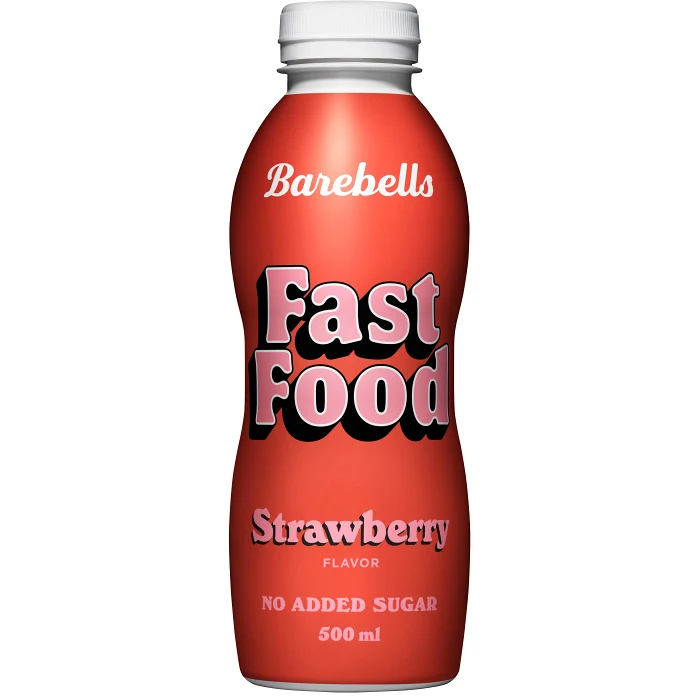 Måltidsersättning Dryck Fast Food Strawberry 500ml Barebells