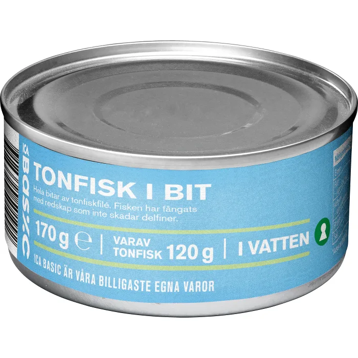 Tonfisk i vatten 170g ICA Basic