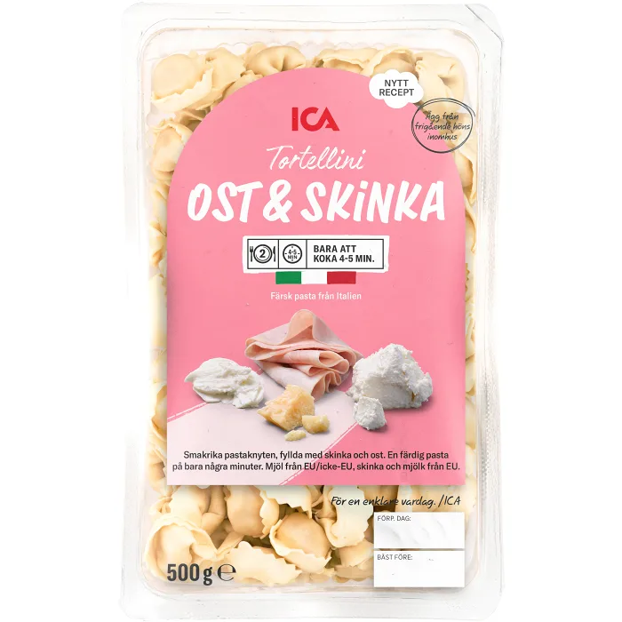 Tortelloni Ost & Skinka 500g ICA