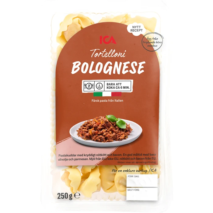 Pasta Tortellini Bolognese Färsk 250g ICA