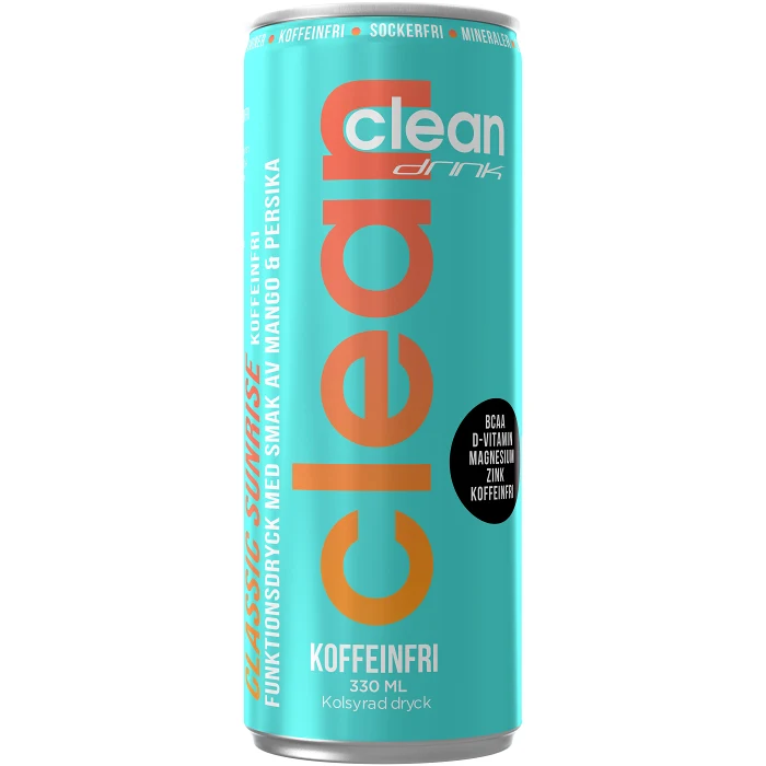 Energidryck BCAA S-rise Koffeinfri 33cl Clean Drink