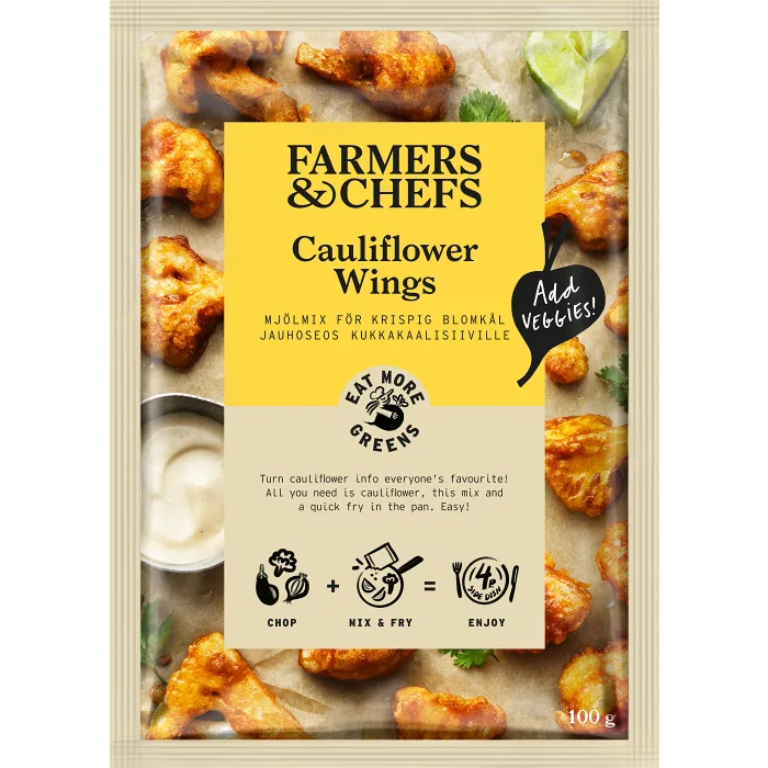 Cauliflower wings 100g Farmers & Chefs