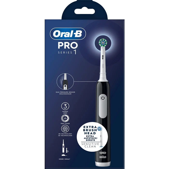 Pro1 Black + Extra Brush Head Oral-B