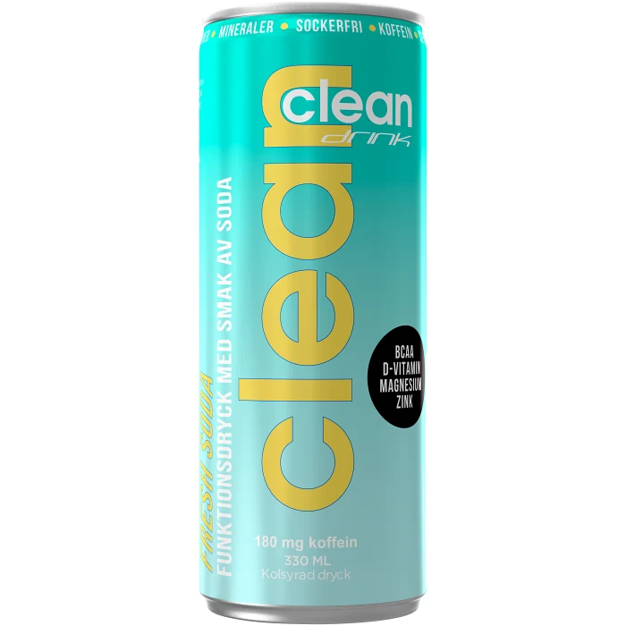 Energidryck BCAA Fresh Soda 33cl Clean Drink