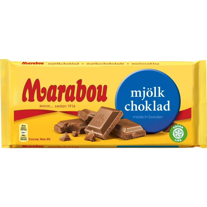 Chokladkaka Mjölkchoklad 100g Marabou